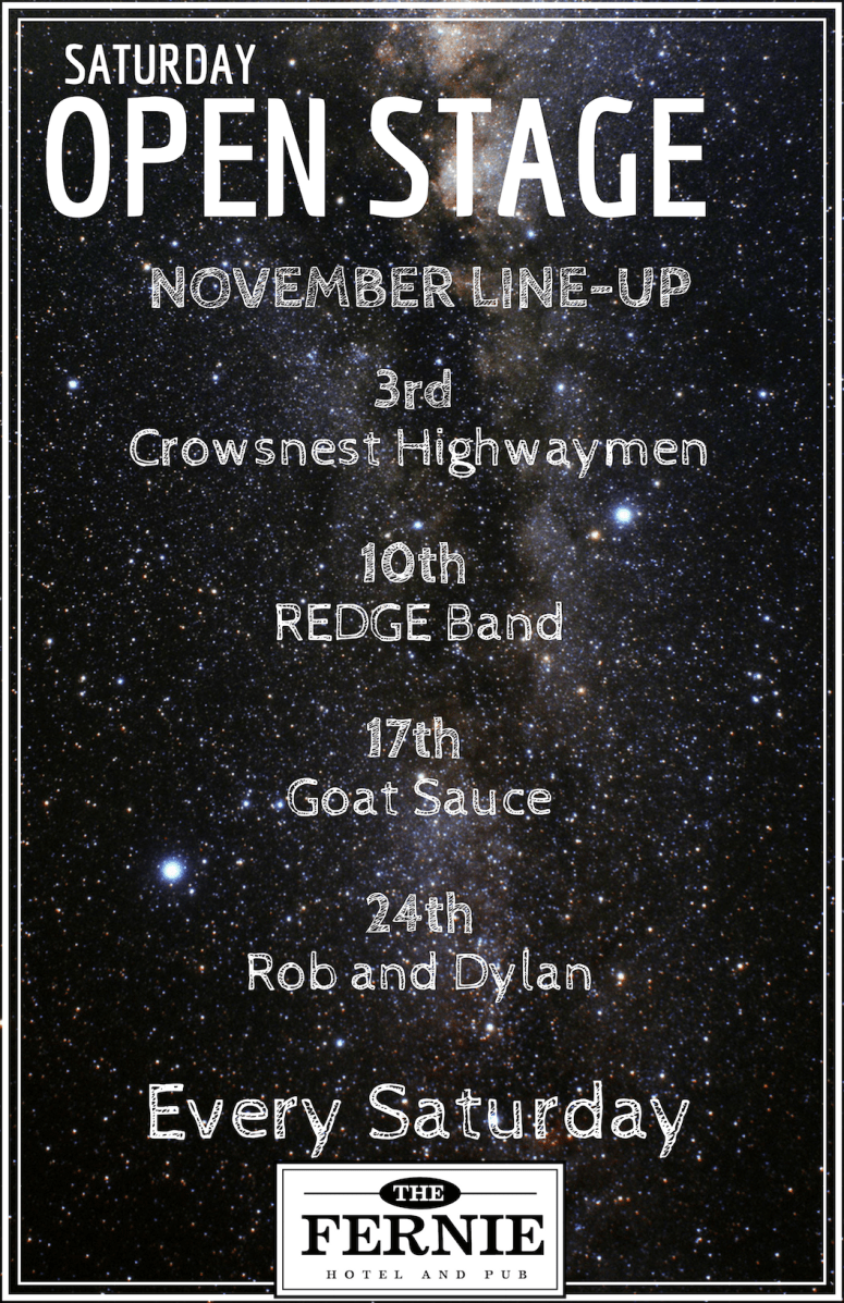 Nov 2018 line up